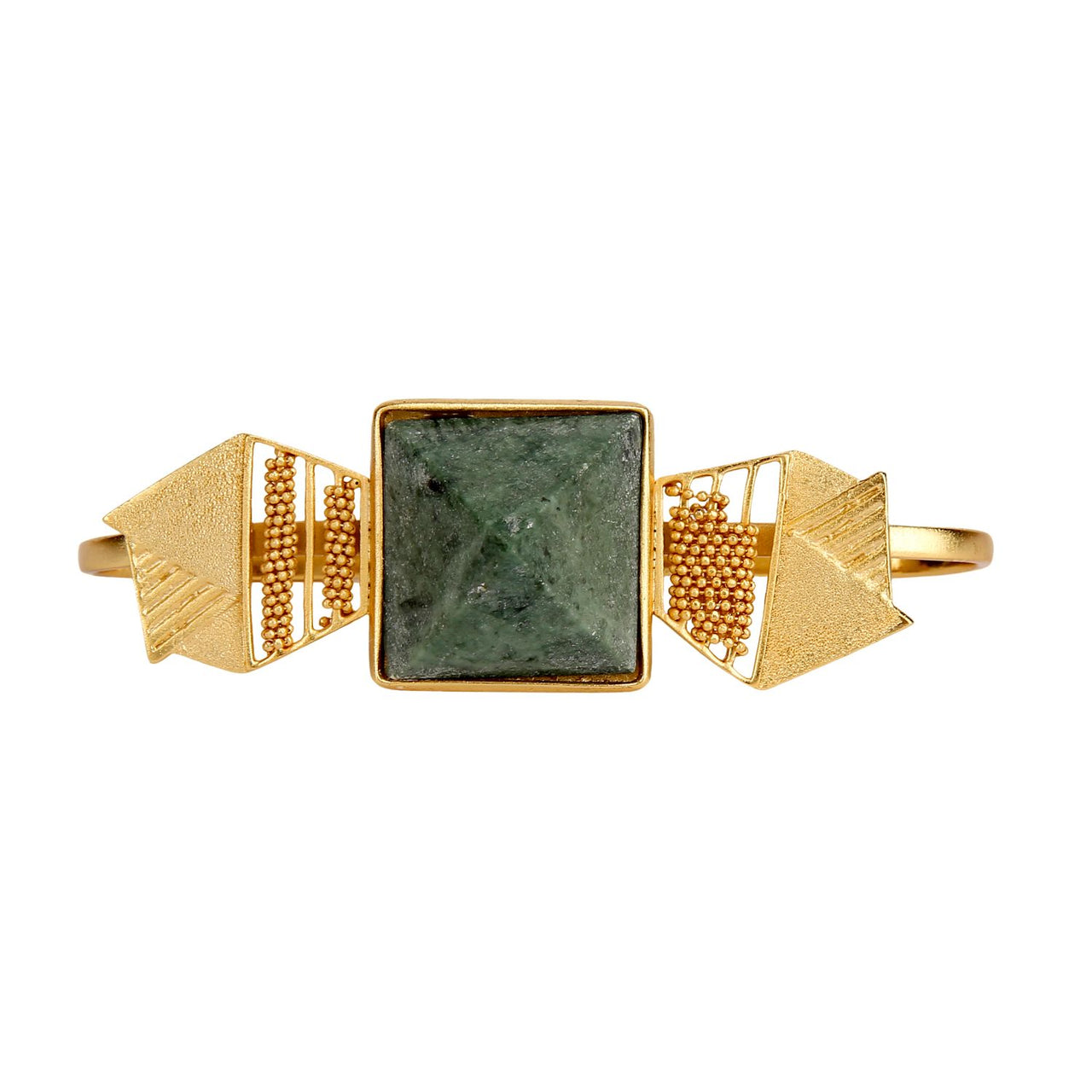 Designer palm bracelet gold plated