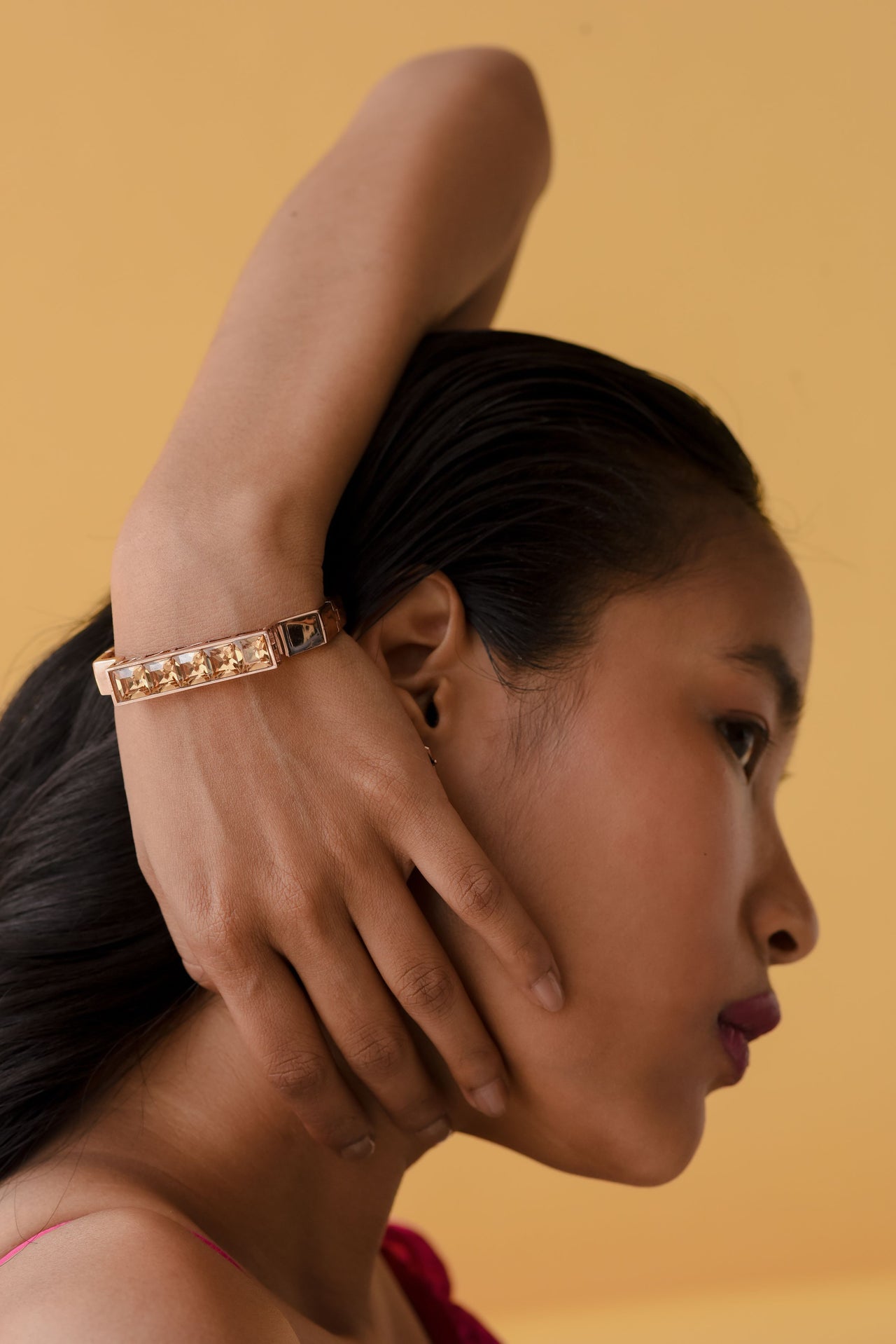 Flexible Swarovski crystal wrist jewelry