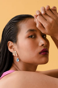 Thumbnail for Sky Blue  gold plated earrings design