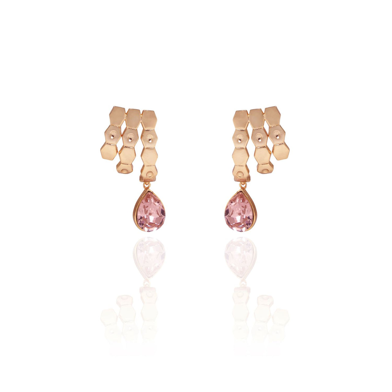 Pear-shaped drop earrings