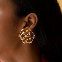 Thumbnail for Spider web trendy earrings online