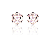 Thumbnail for Purple Swarovski Crystal Fashion Earrings