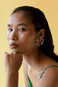 Thumbnail for Swarovski Sparkling web earrings