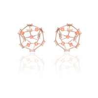 Thumbnail for Inspire Designs Hexagon and Orange stone Earrings
