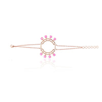 Thumbnail for Pink swarovski coloured bracelet 