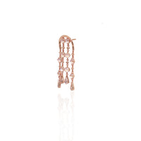 Thumbnail for rose gold lavender stone droplet earring