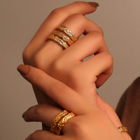 Thumbnail for stackable ring gold