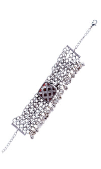 Thumbnail for Silver chain design bracelet for women