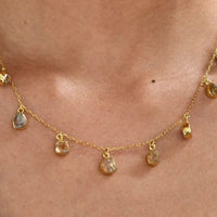 Thumbnail for crystal stone necklace set