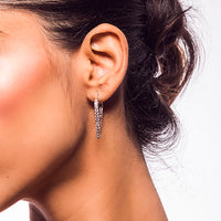 Thumbnail for Enamel-coated heart-shaped earrings