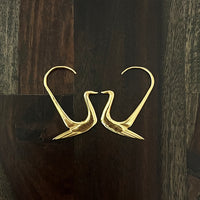 Thumbnail for Traditional Gold Design Swan Hoop
