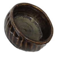 Thumbnail for Antique Brown Stoneware Bowl