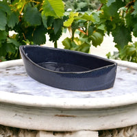 Thumbnail for Ceramic Blue Boat Bowl