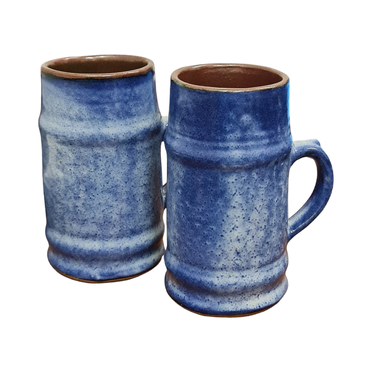 Blue Ceramic Faith Beer Mug