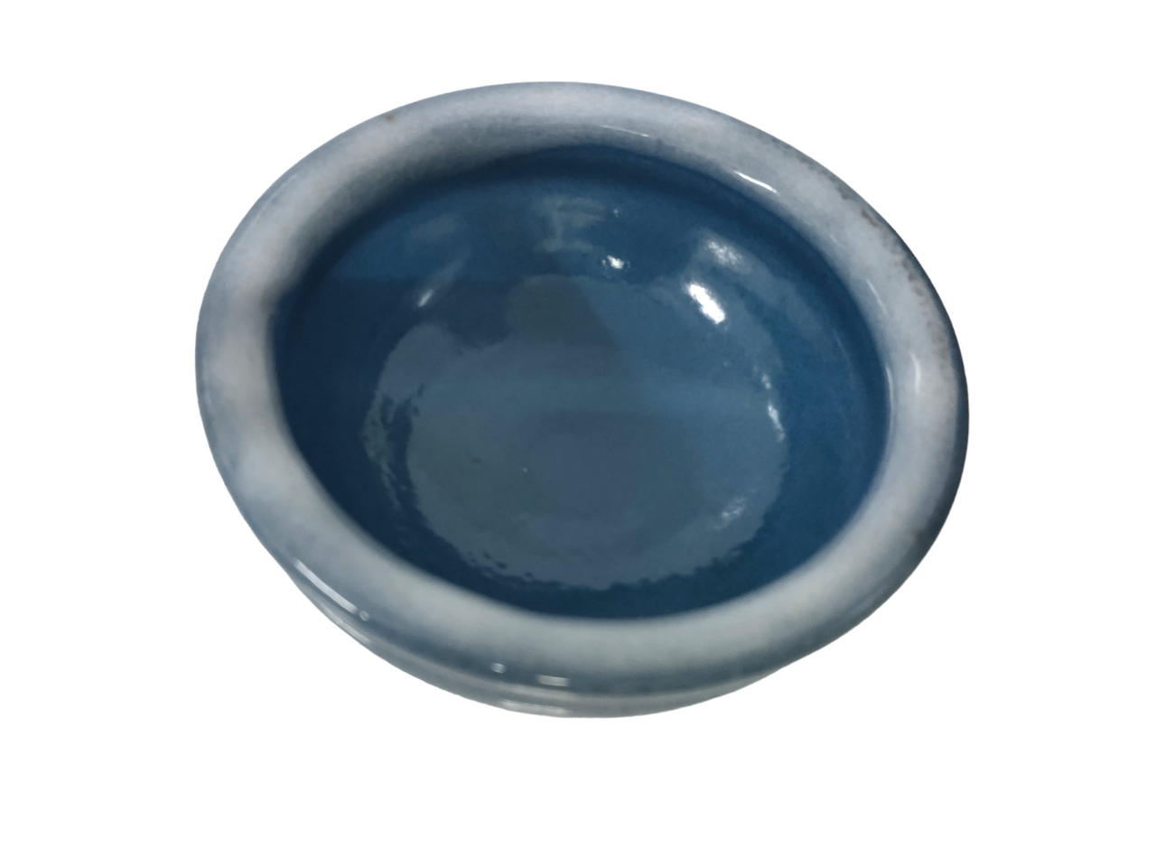 ceramic Small Blue Serving Bowl
