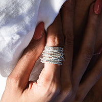 Thumbnail for silver wrap ring ladies