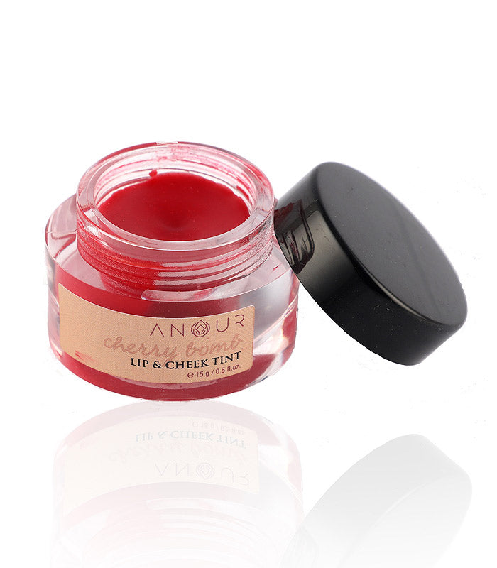 good lip and cheek tint with cherry