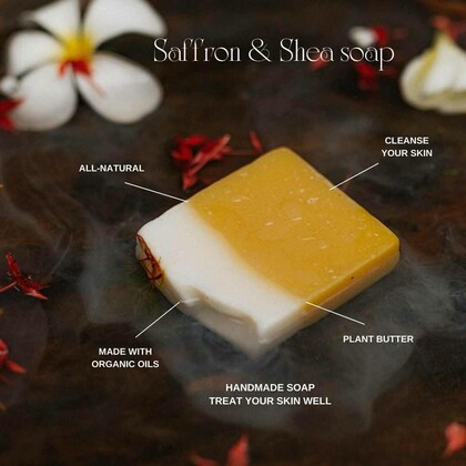 Saffron & Shea Vegan Face Soap