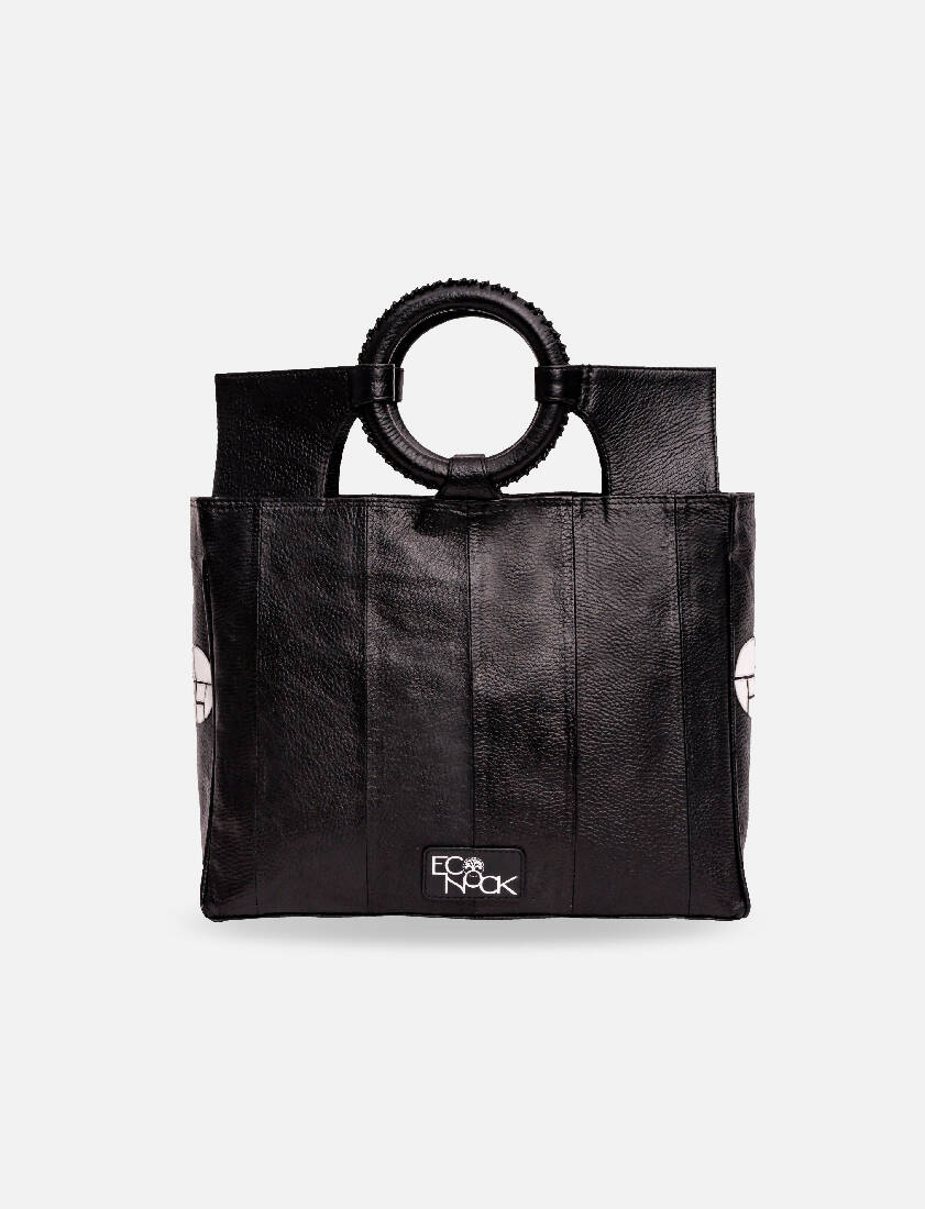 Black and white mini tote bag for women from Shop Meraki