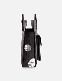 Thumbnail for Black and white mini tote bag for women from Shop Meraki