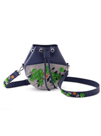 Thumbnail for Orchid Belt Bag | Designer Shoulder Bag for Women | Blue | ShopMeraki.in