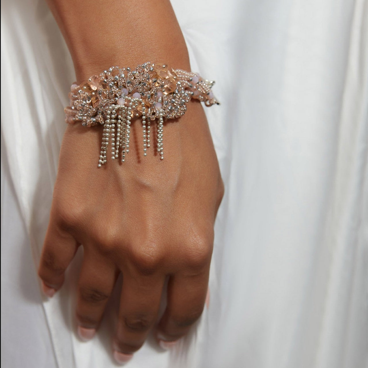 DORO - Pink And Silver Women Wear Bracelet - Meraki Lifestyle Store