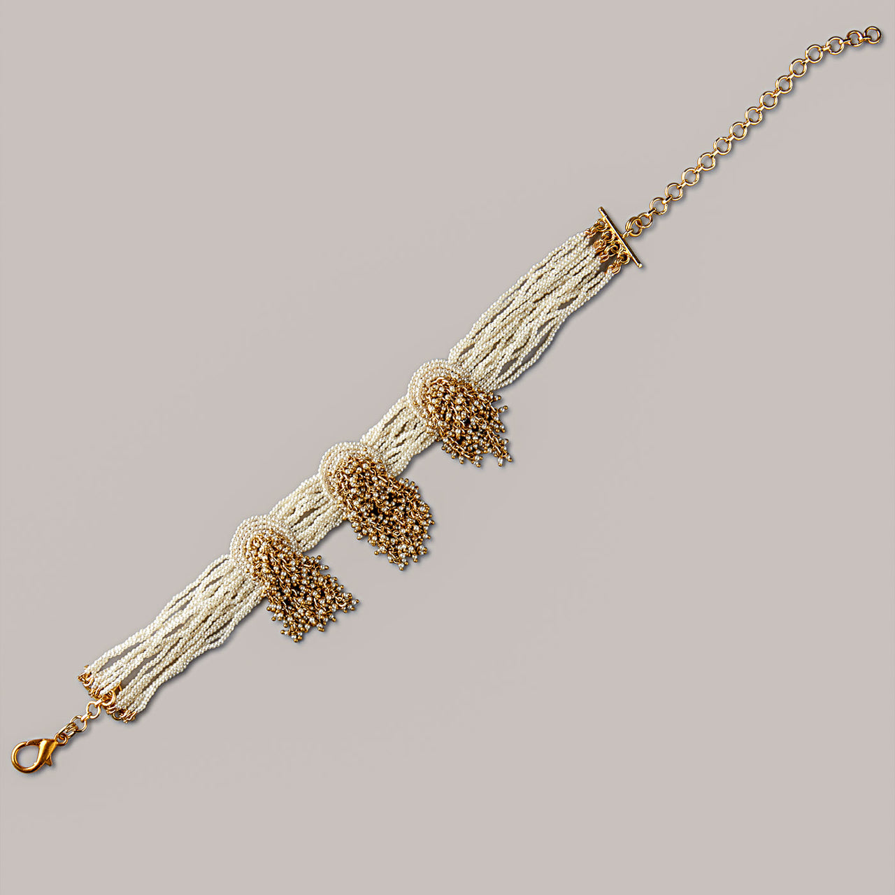 Gold Plated Versatile Heritage Pearl Necklace 