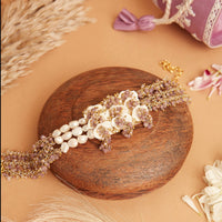 Thumbnail for Lilac Statement Necklace - Shell Off-White