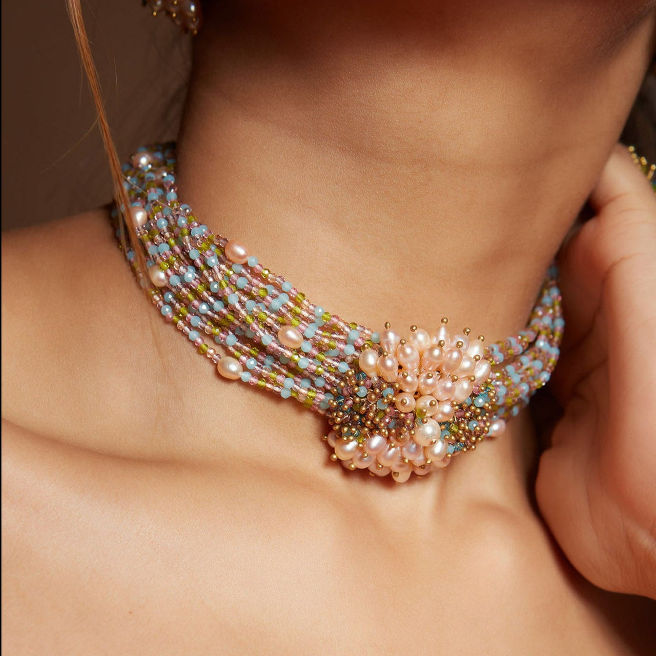 Multicolor Baroque Pearl Necklace Contemporary Jewellery