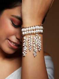 Thumbnail for gold pearl bracelet