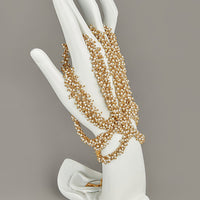 Thumbnail for Intricate Contemporary White Pearl Studded Hand Harness 