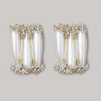 Thumbnail for gold pearl earrings