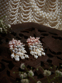 Thumbnail for DORO - Rose Pink Off White Grey Fresh Water Pearl Stud Earrings - Meraki Lifestyle Store