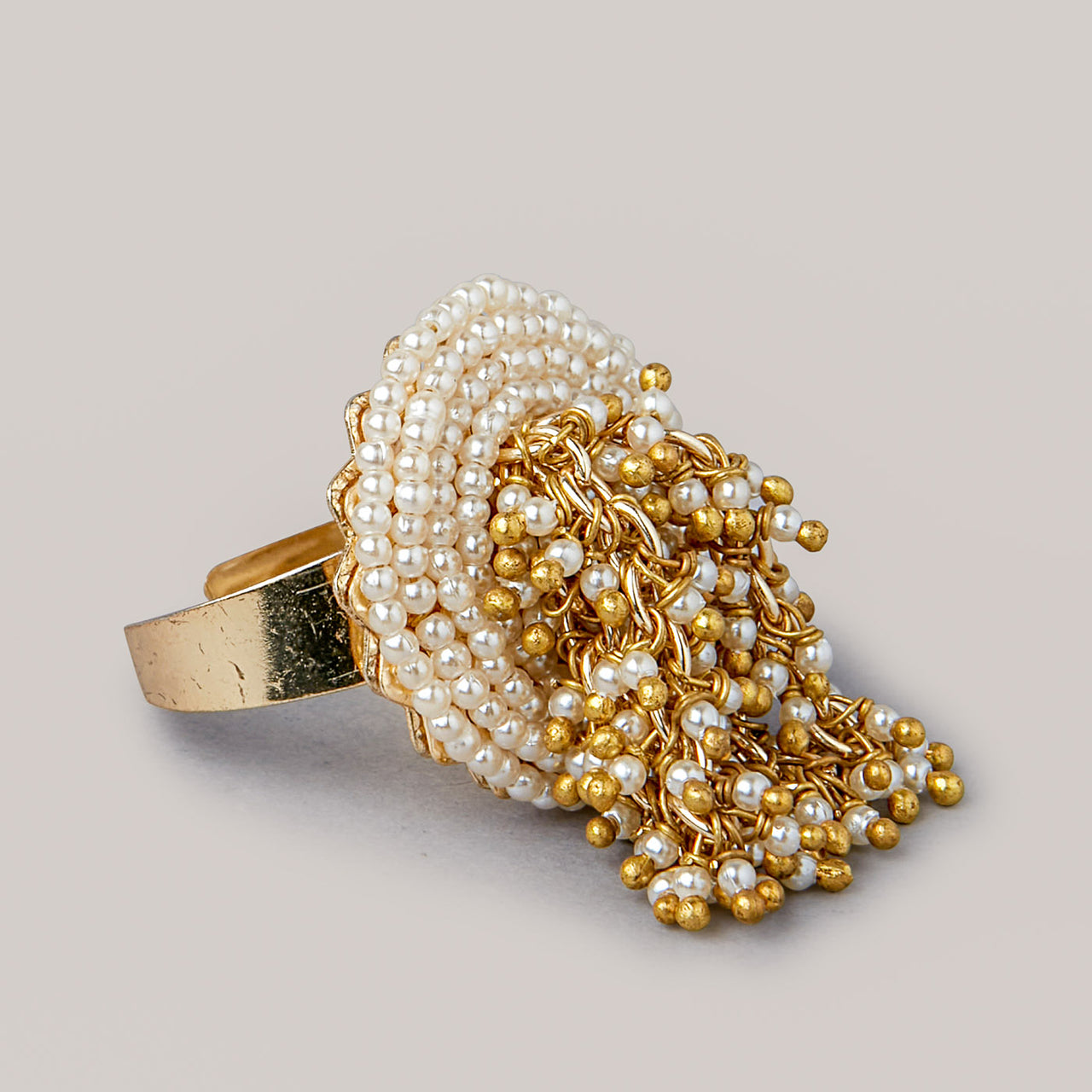 DORO - Gold Plated Versatile Heritage Pearl Ring - Meraki Lifestyle Store