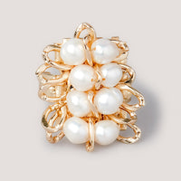 Thumbnail for Designer Pearl And Gold Handmade finger Ring