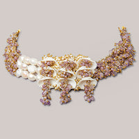 Thumbnail for Purple choker, Lilac jewelry set, Choker necklace