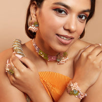 Thumbnail for Multi Color Choker Necklace Set for Women