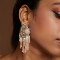Thumbnail for peach pearl earrings for women