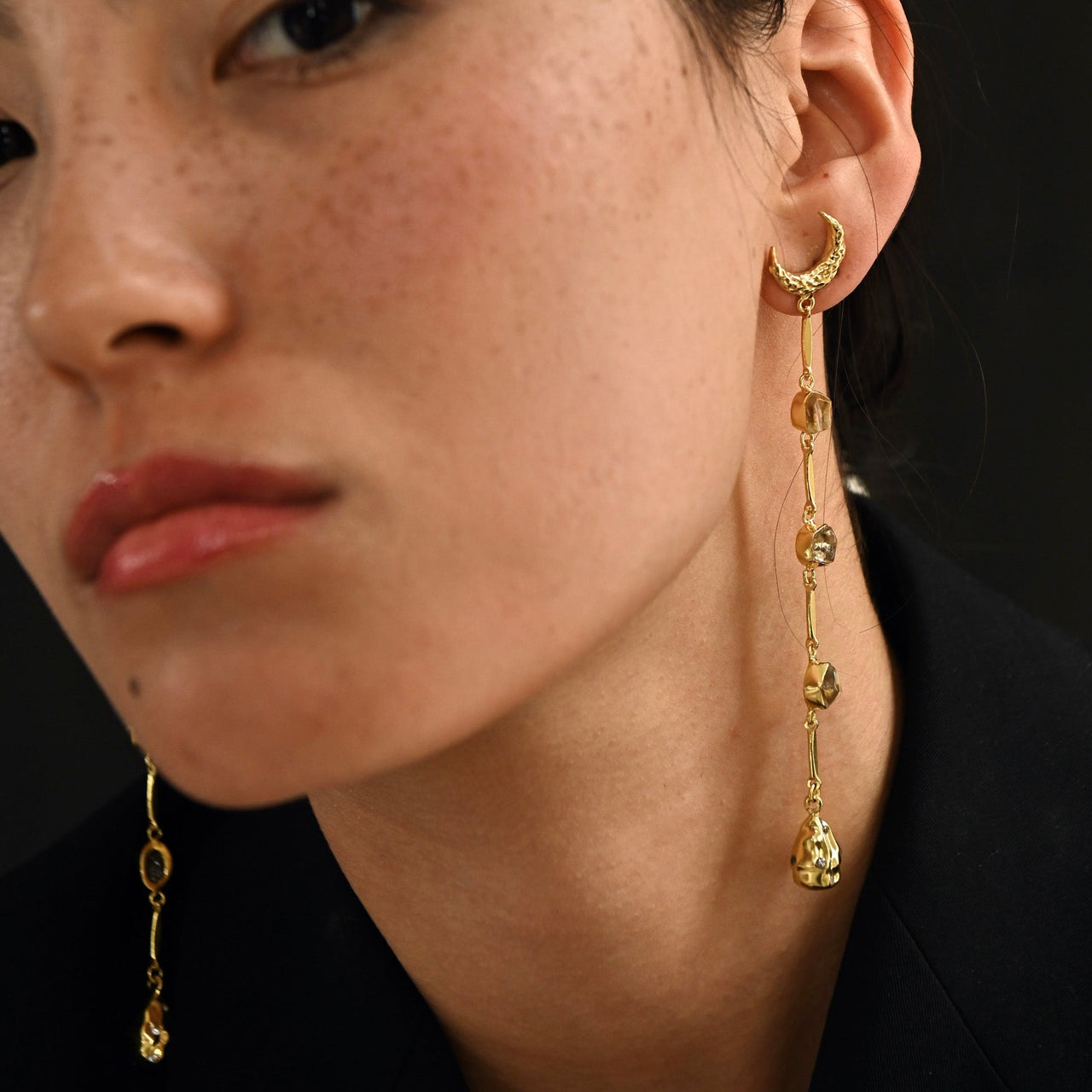 Women latest chain earrings artificial