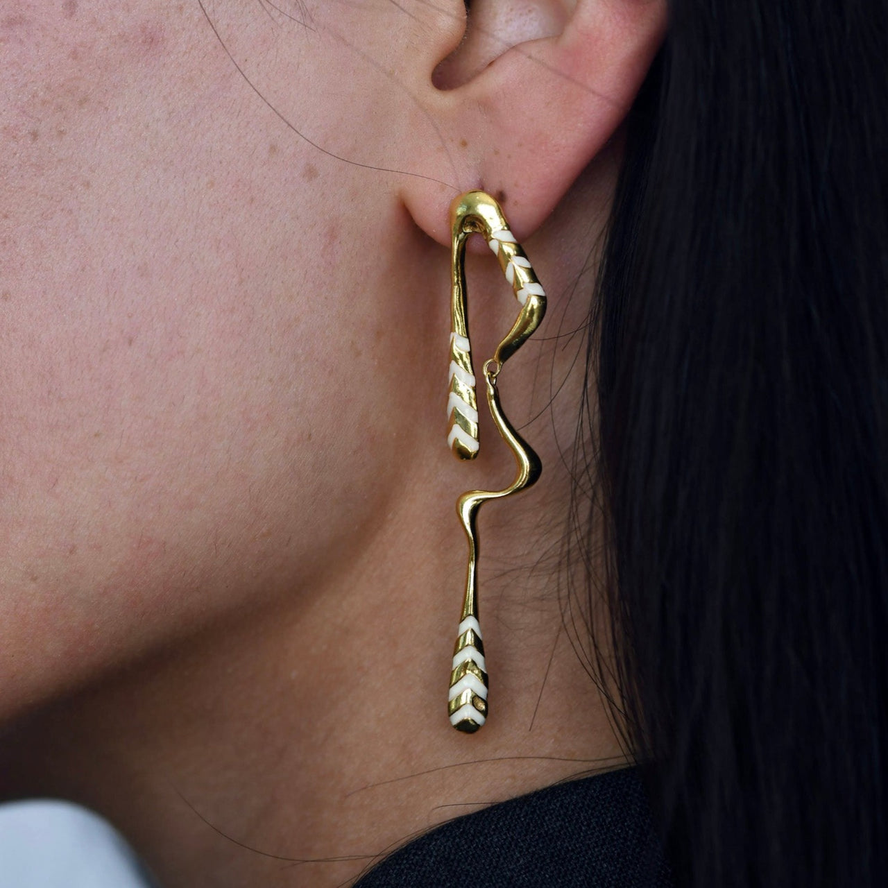 Gold plated Mystic Drop Dangle Earrings for girl