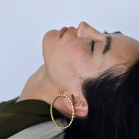 Thumbnail for fancy earrings for saree golden