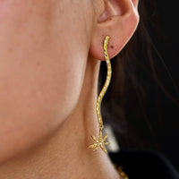 Thumbnail for Moon and Star Dangle Earrings