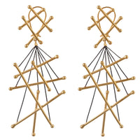 Thumbnail for Trendy gold-plated earrings with a fashionable design and a radiant shine