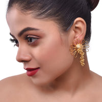 Thumbnail for Desire Earring: Trendy Gold Plated Earrings - Stylish and irresistible.