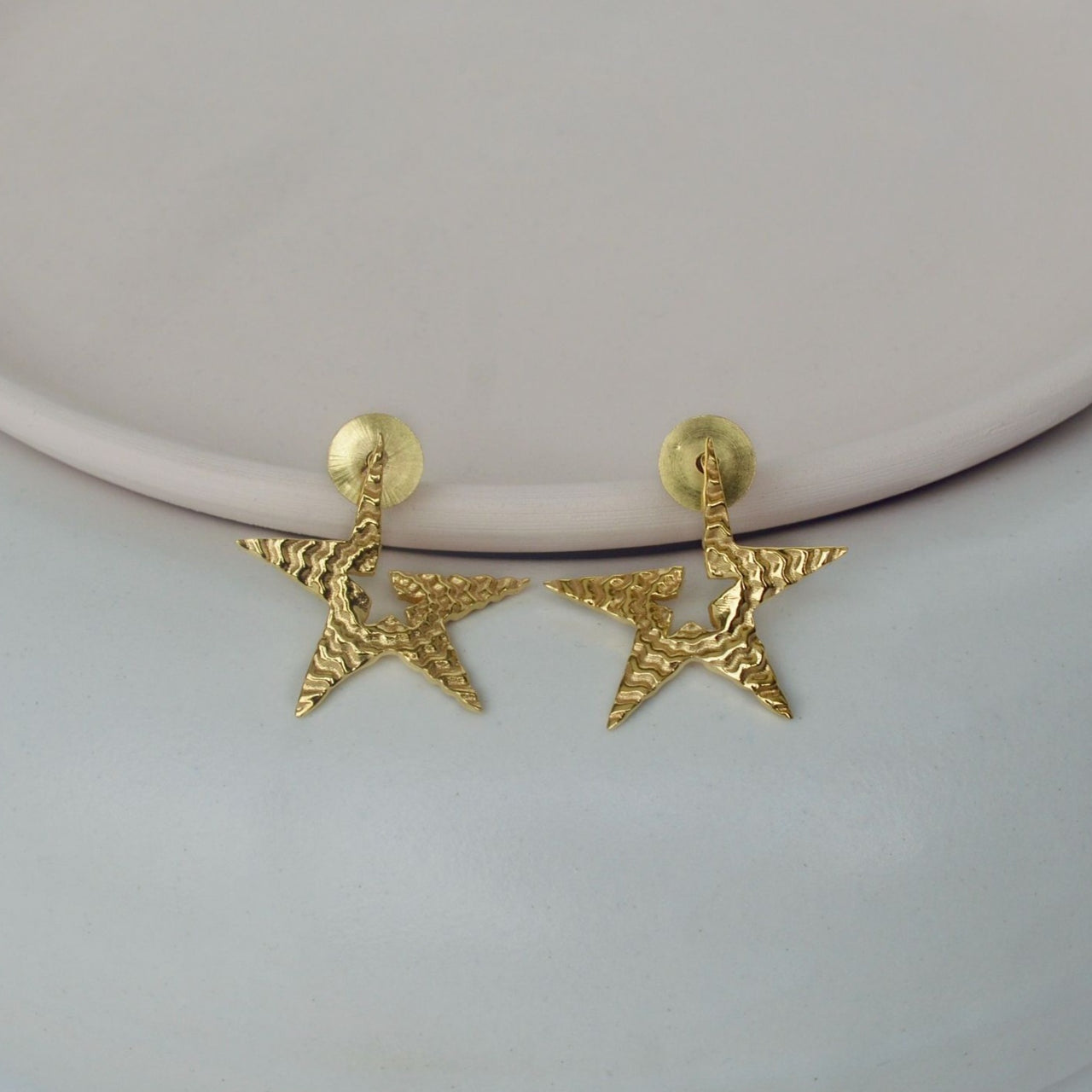 Women gold covering earrings online shopping