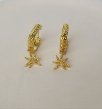 Thumbnail for Small gold plated earrings 14k