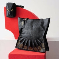 Thumbnail for Large, black Urumi tote bag for women from Shop Meraki