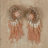 Thumbnail for Buy Peach Pearl Earrings Online In India