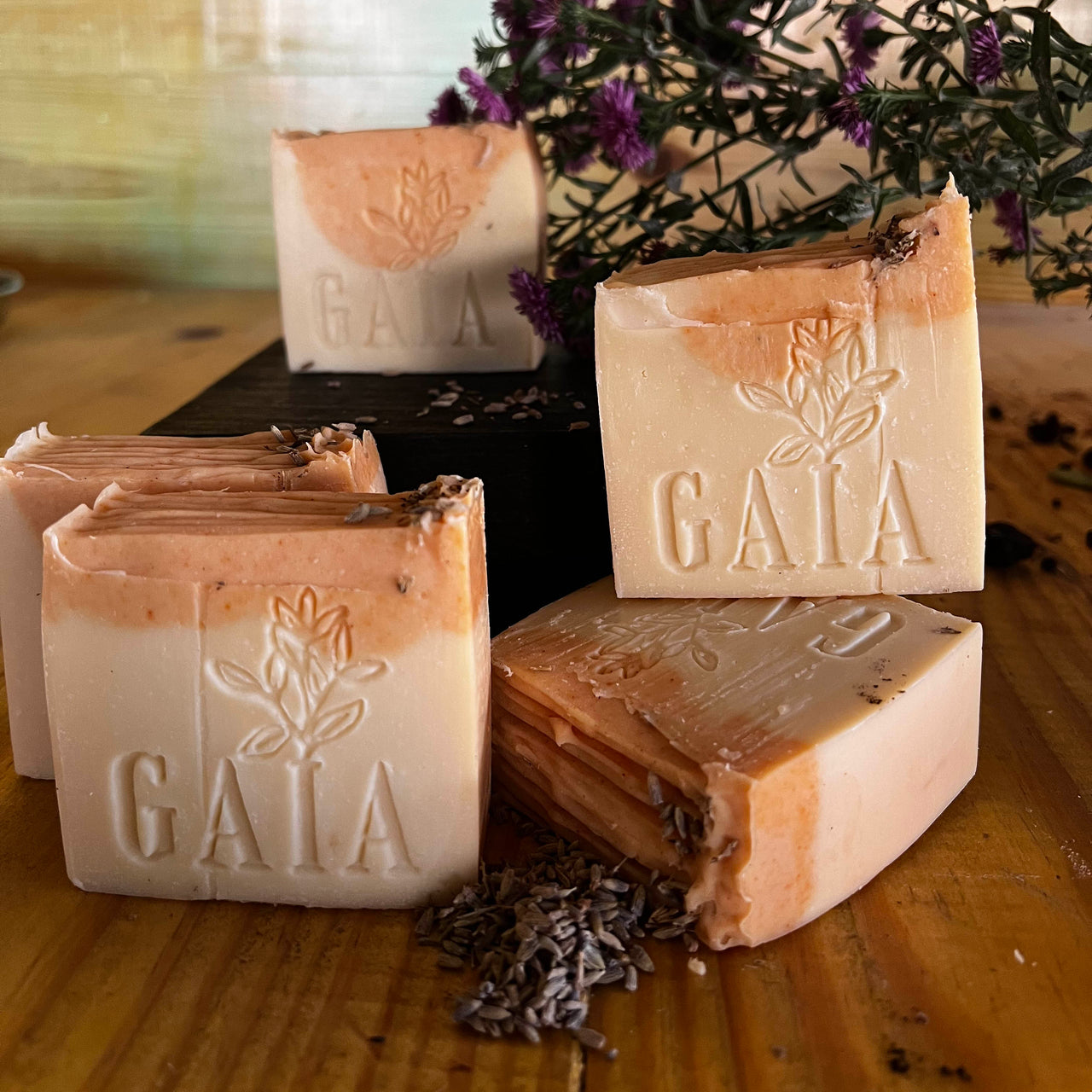 lavender organic soap with Turmeric