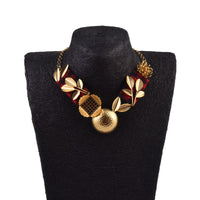 Thumbnail for Stylish Designs necklace in red & gold